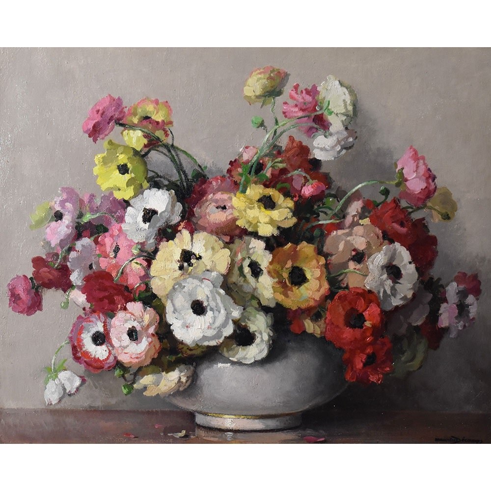 QF582 1 art deco floral antique paintings still life lfower.jpg